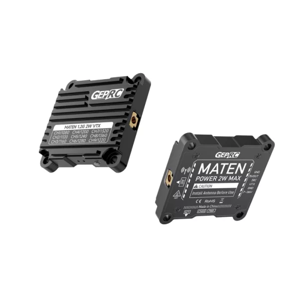 Відеопередавач GEPRC MATEN 1.2G 2W VTX (з антеною, IRC Tramp) - Зображення 2